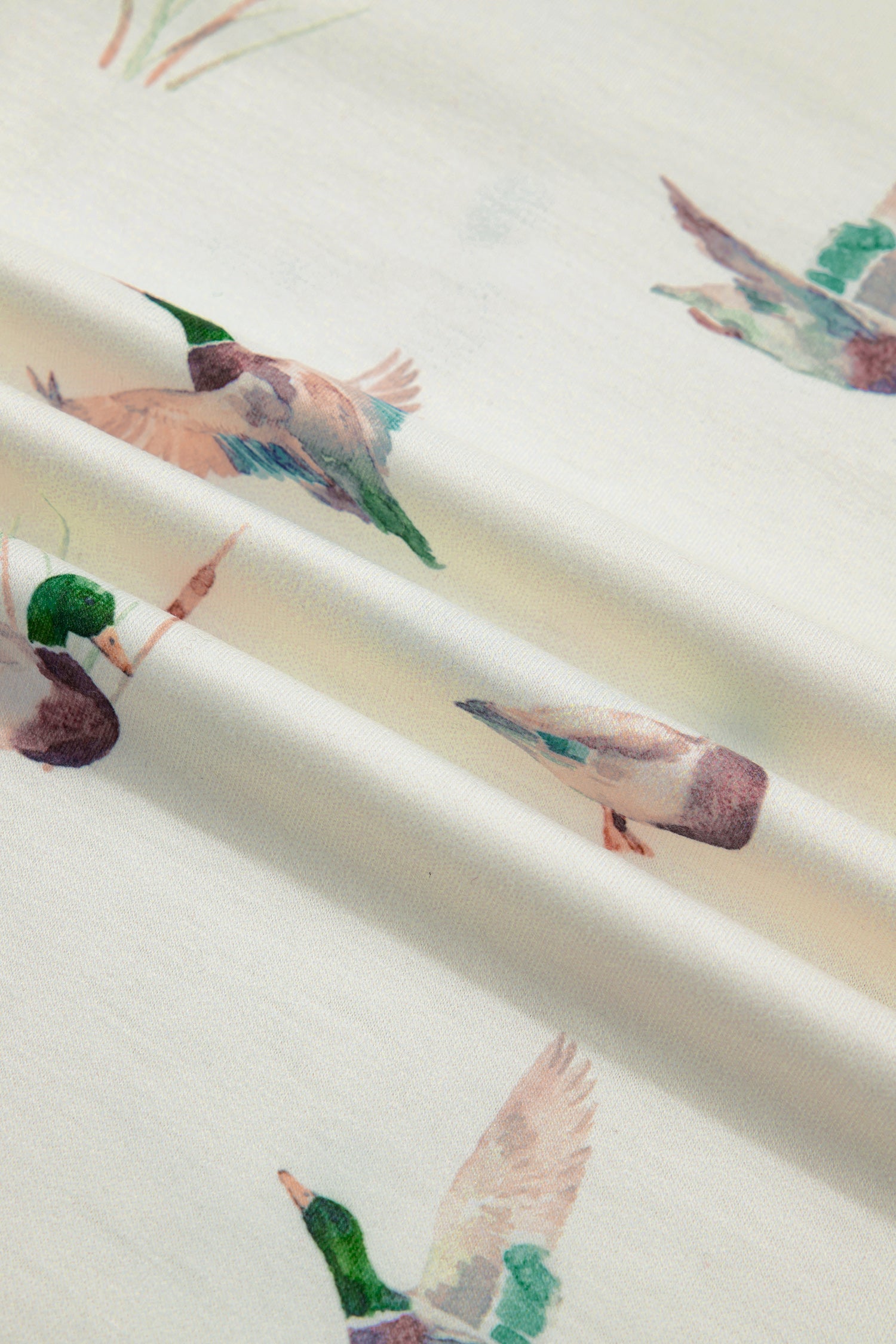 Beige Mallard Print Western Style Tank Top