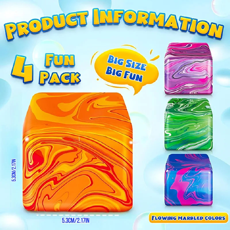 Snowflake Ice Cube Malt Sugar Squishy | Blind Box Stress Relief Toy
